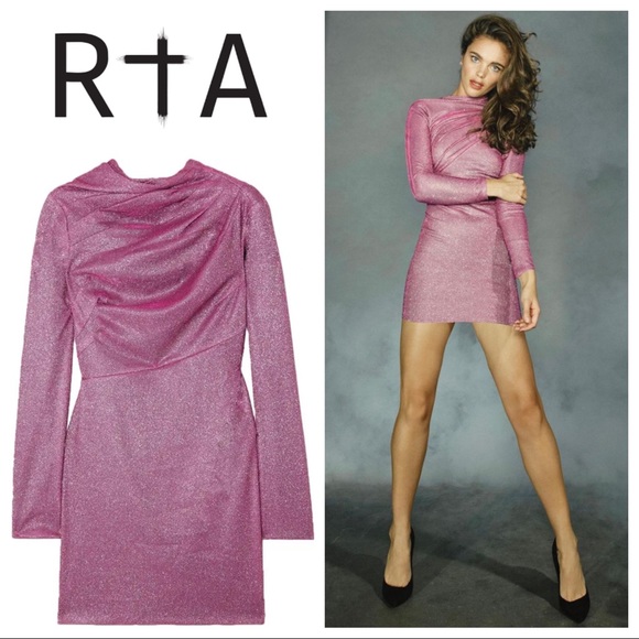 RtA “Harper” Dress in Disco Pink - Picture 1 of 12